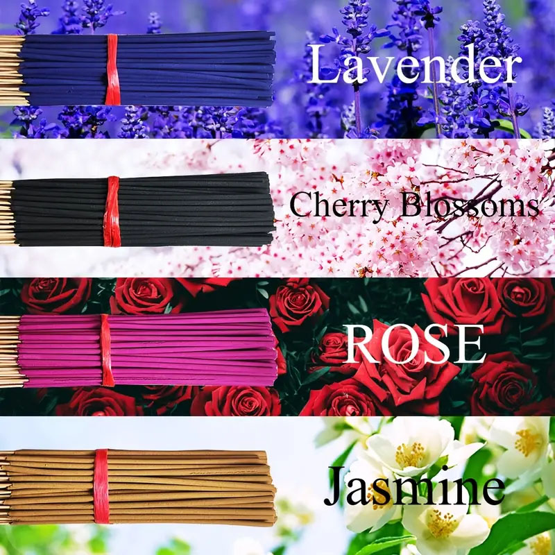 Home Fragrance Rose - 80/200 bâtons d'encens naturels - Décoration