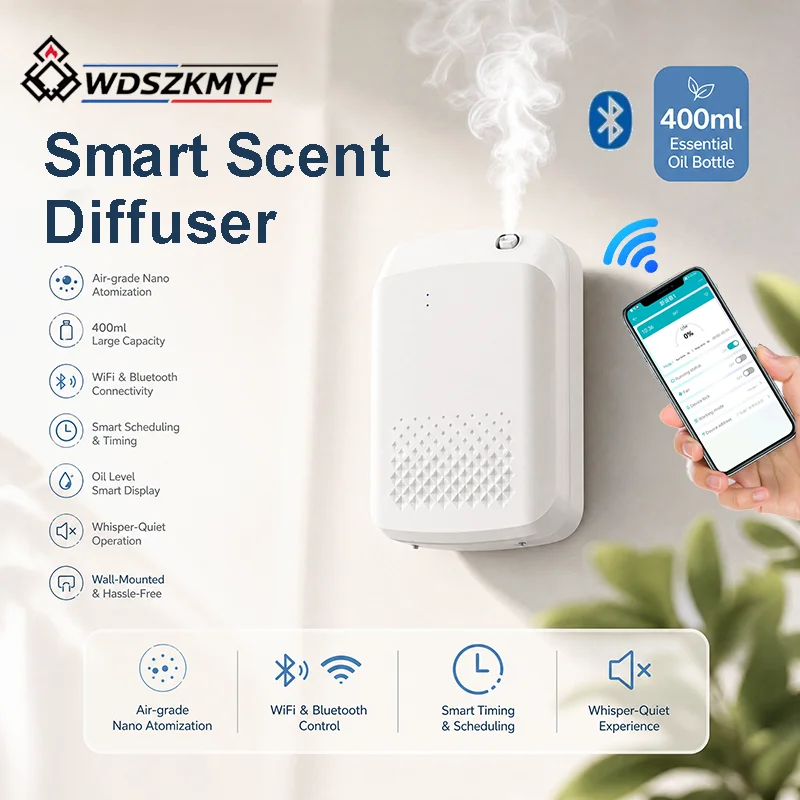 Home Fragrance Electric Diffuser - Diffuseur d'huiles essentielles électrique mural, machine