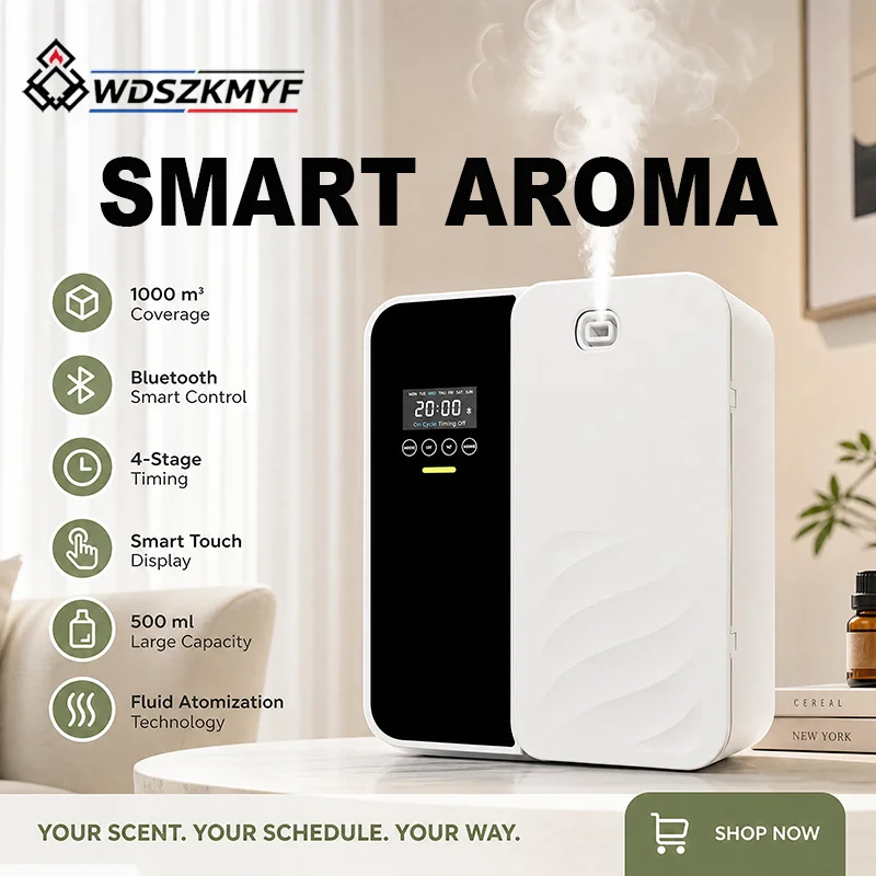 Home Fragrance Electric Diffuser - Diffuseur d'arômes électrique Bluetooth mural sans