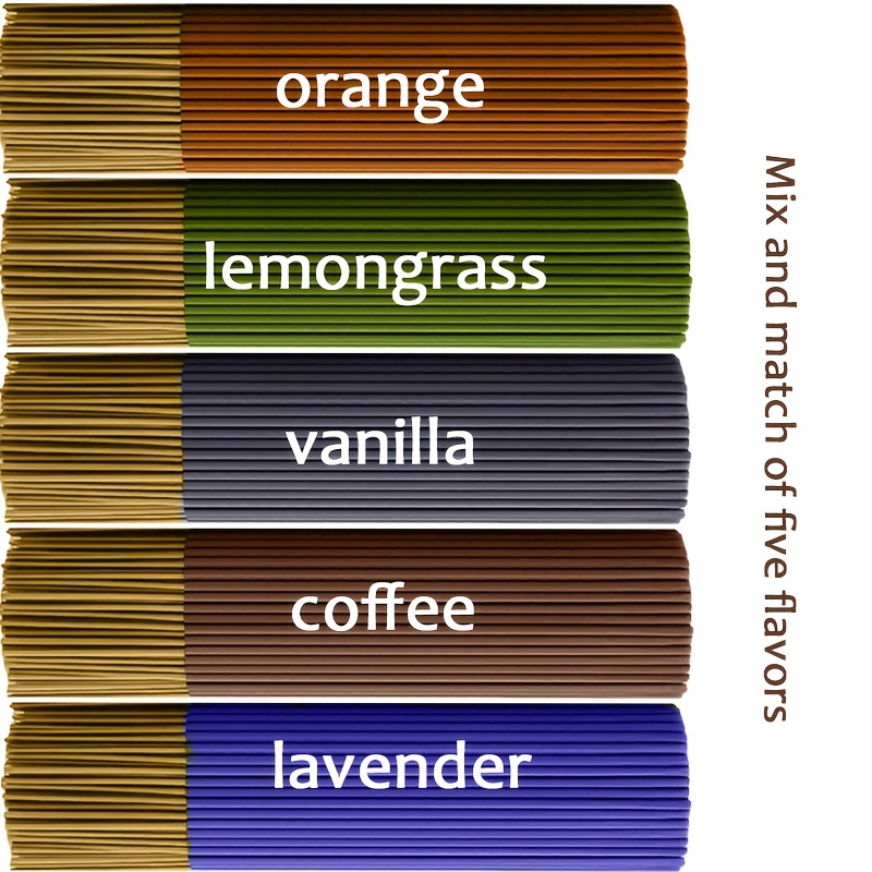 Home Fragrance Vanilla Scented Candle - 100/250 bâtons d'encens de haute qualité,