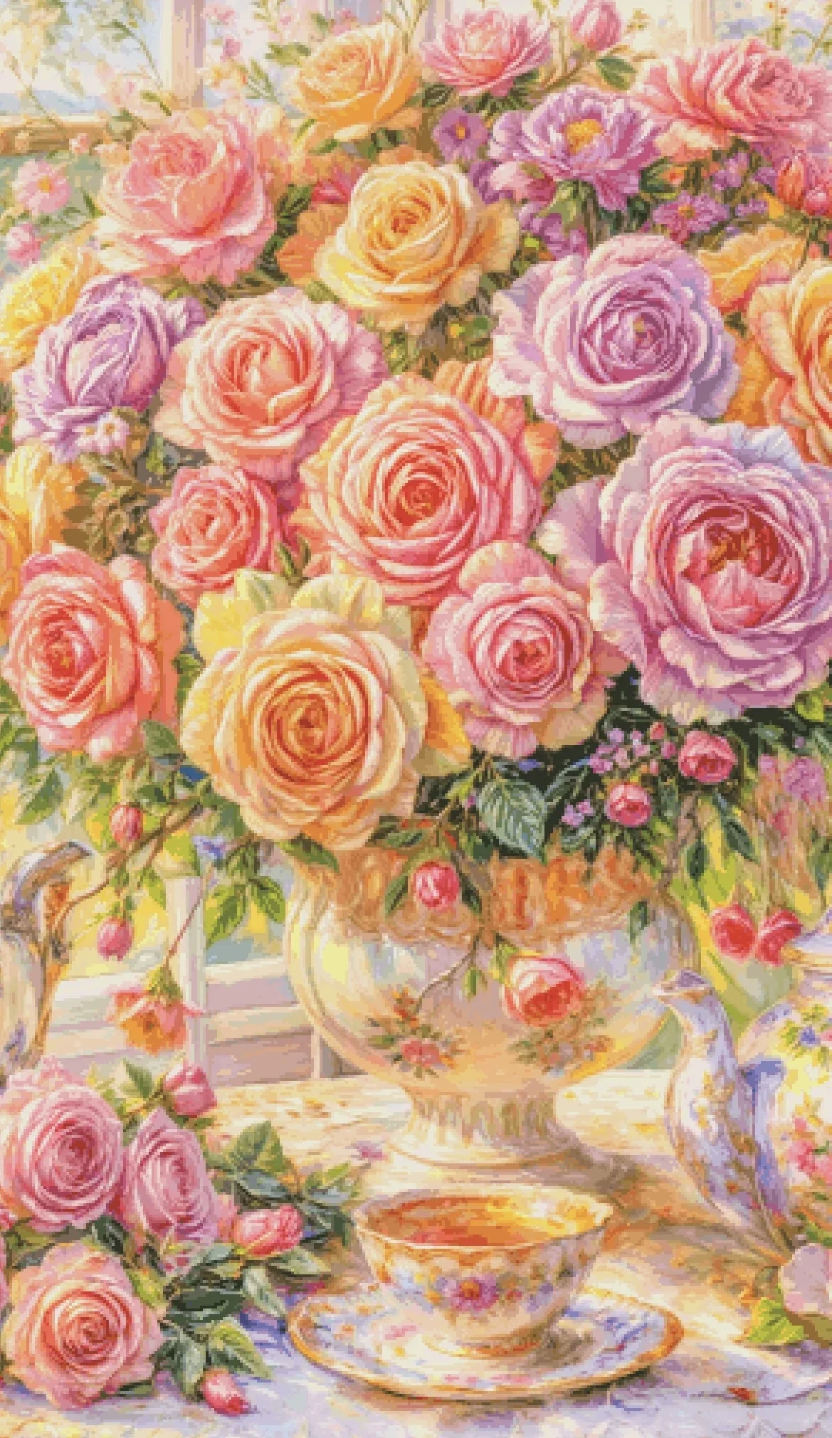Kit de broderie au point de cr - Home Fragrance Rose avis et prix