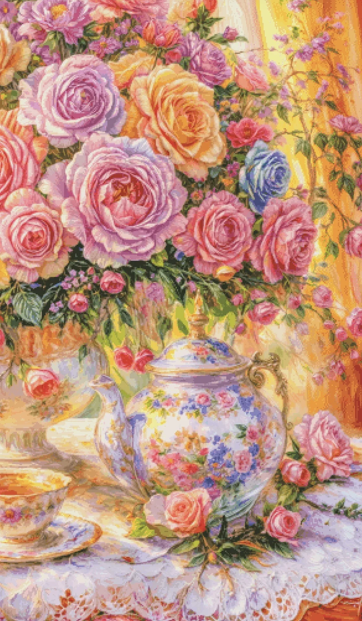Kit de broderie au point de cr - Home Fragrance Rose avis et prix